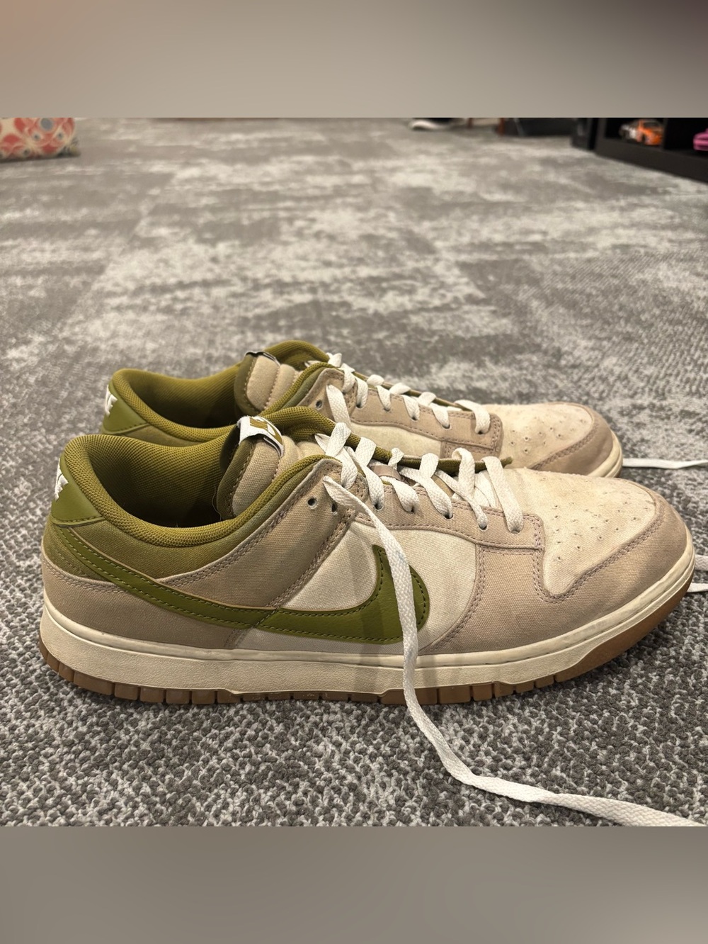 Nike Dunk Low Sail Green Pacific Sneakers Mens U.S. 13